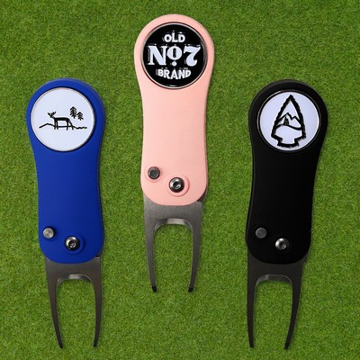 GREENMATE DIVOT TOOL with DOMED BALL MARKER