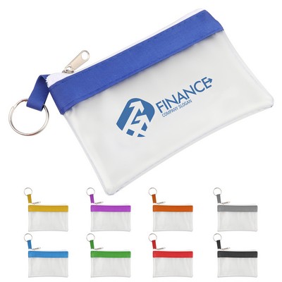 Mini Zippered PVC Pouch