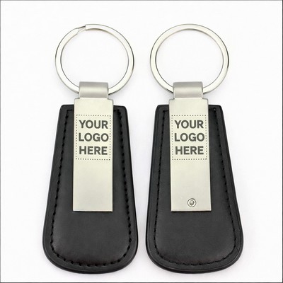Promotional Blank Leather Key Chain with Company Logo Business Gifts