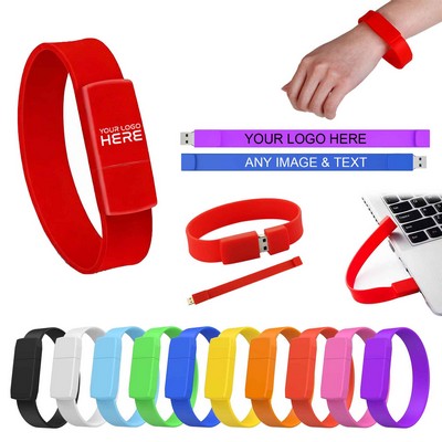 Custom Bracelet USB Flash Drive 4GB
