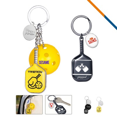 Hitvi Metal Pickleball Paddle Keychain