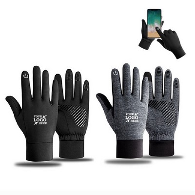 Anti-Slip Touch Screen Winter Gloves W/ Reflective Design