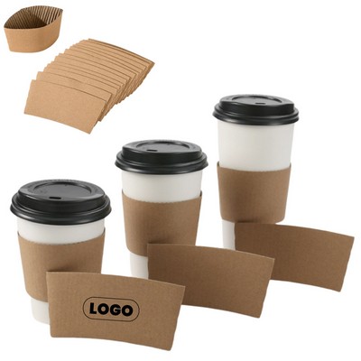 Kraft Paper Coffee Milk Cup Sleeve