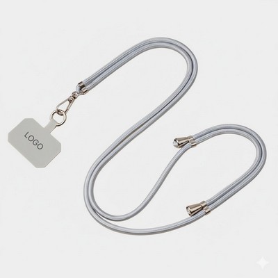 Crossbody Phone Lanyard Adjustable Wide-Strap Neck Rope Stretchable & Anti-Chafe
