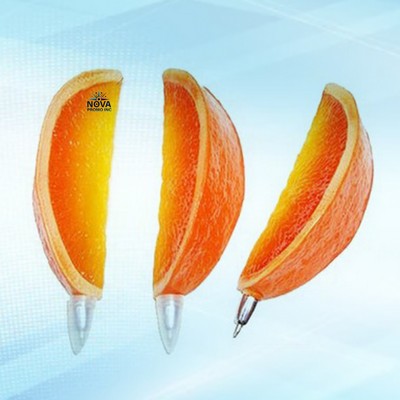 Orange-Shaped Ballpoint Pen for Fun and Functional Writing with a Creative Citrus Design