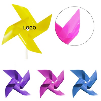 Solid Color Windmill With Stick