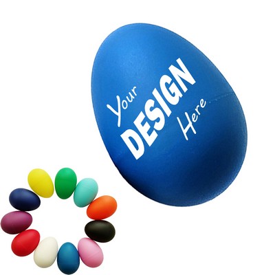 Full Color Matte Finish Plastic Egg Shakers