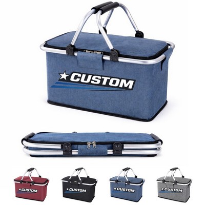 Foldable Picnic Cooler Bag with Handles
