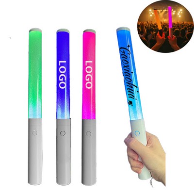Custom LED Light UP Flashing Changing Fluorescent Cheering Stick