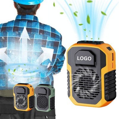 Industrial 6000mAh Rechargeable Waist Clip Fan & Power Bank