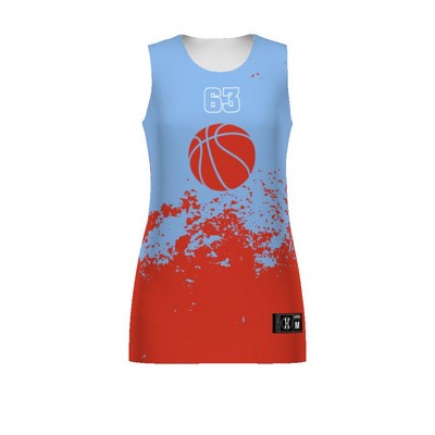 Ladies Freestyle Sublimated Lightweight Reversible Basketball Jersey
