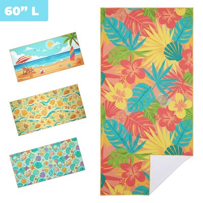Heavyweight 400GSM Quick-Dry Microfiber Beach Towel