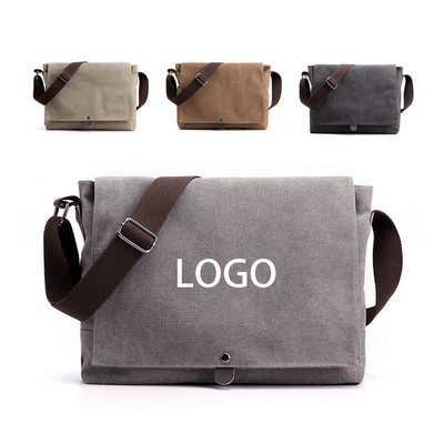 Casual Canvas Messenger Bag