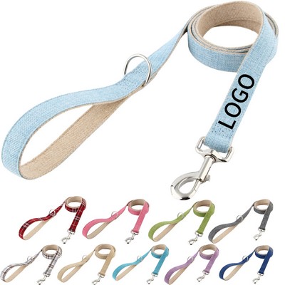 Cotton-Linen Pet Leash W/ Metal Carabiner