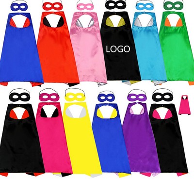 Cosplay Kids Hero Cape with Mask