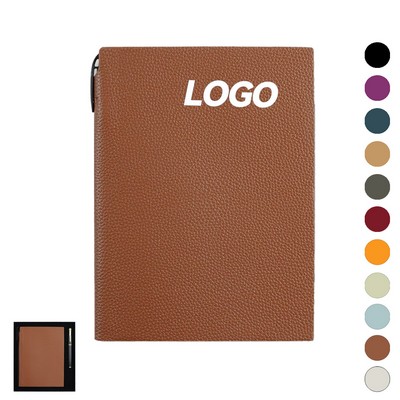 A5 Leather-Textured Notebook