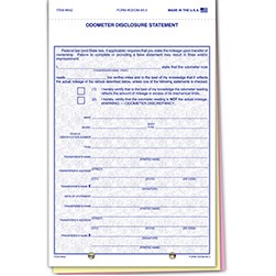 TruForm™ Plain Odometer Disclosure Statement Form ODOM-65-3