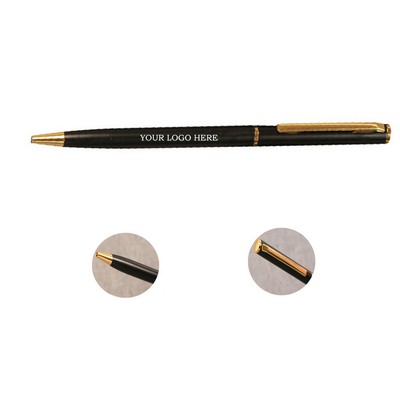 Sleek Metal Barrel Gel Pens