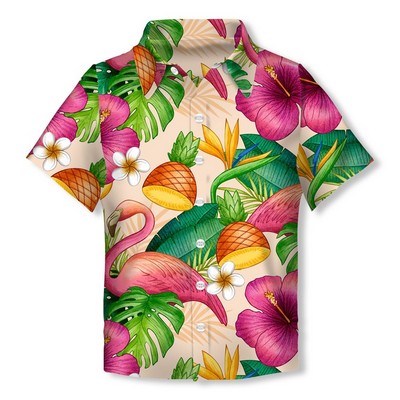 Full Color Dye Sublimation Hawaiian Shirt Youth Size
