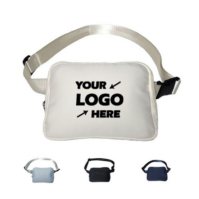 Solid Color Sports Waist Bag