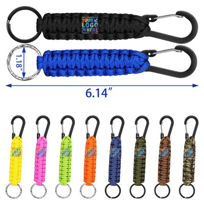 Military Braided Keychain Clip