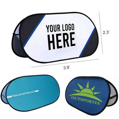 Custom Double Sided A Frame Foldable Pop Up Banner Stand