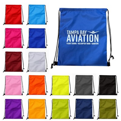 Premium Honeycomb Drawstring Backpack – Promotional Sport Pack Bag
