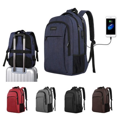 Large Capacity USB Backpack Travel Computer Bag