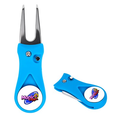 2-in-1 Foldable Divot Tool & Ball Marker