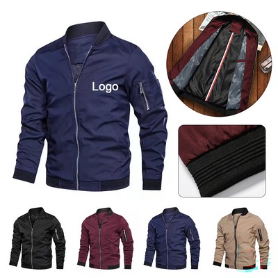 Spring Men's Casual Blazer Wrinkle Resistant Solid Color Jacket