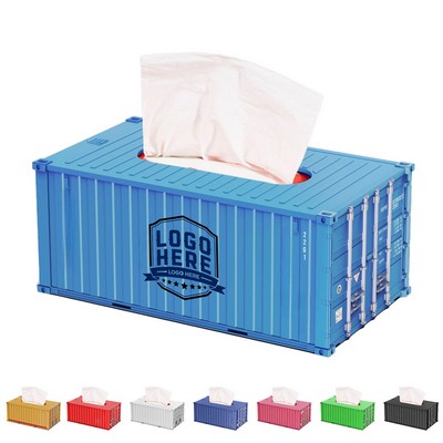 Shipping Container Tissue Box Holder