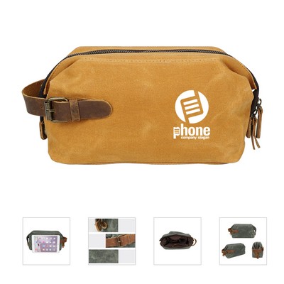Waxed Canvas Toiletry Bag