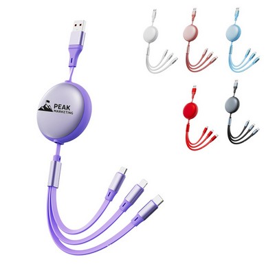 100W 3-in-1 Fast Charging Cable