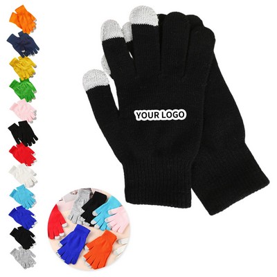 Stretchy Knit Touchscreen Gloves