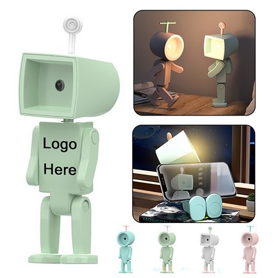 Cute Astronaut Magnetic LED Night Light Mini Robot Desk Lamp