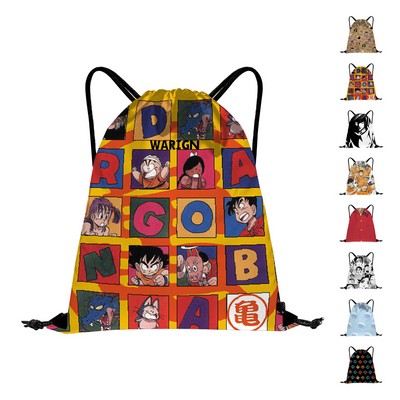 Full Color Dye Sublimated Drawstring Backpack