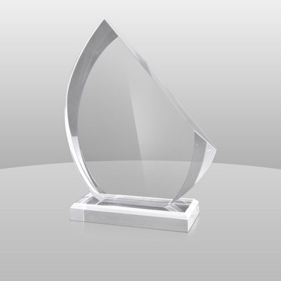 Clear Sail Shape Award (8"x5"x2")