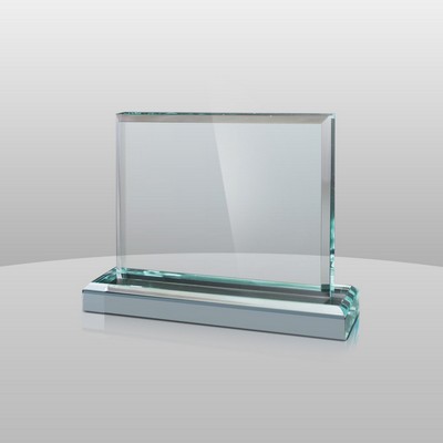 Horizontal Mount Jade Green Rectangular Award II (5"x6"x2")