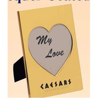 Brass Heart Picture Frame for 5"x 7" Photos