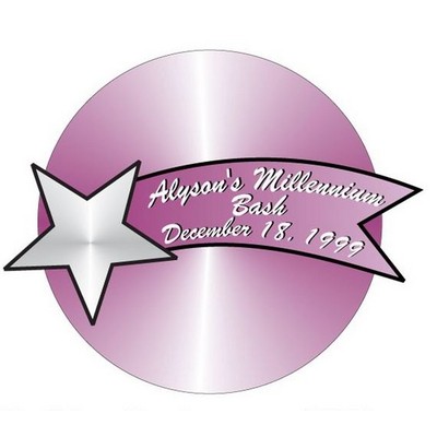 Star Banner Acrylic Coaster w/Felt Back