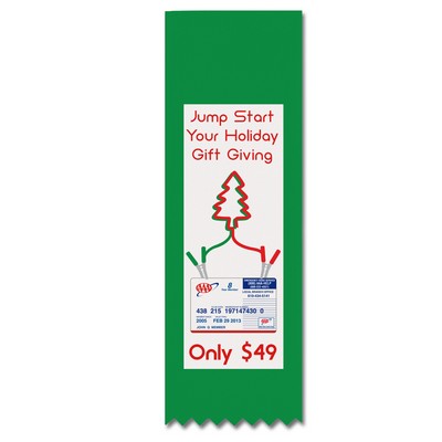 Custom Printed Hemmed Top Multicolor Ribbon (2"x6")