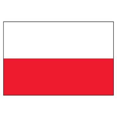 Poland National Flag No Eagle (4'x6')