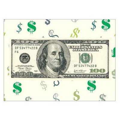 Hundred Dollar Bill Metal Photo Magnet (2 1/2"x3 1/2")