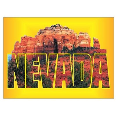 Red Rock Canyon Metal Photo Magnet (2 1/2"x3 1/2")