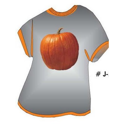 Pumpkin T-Shirt Acrylic Coaster w/Felt Back