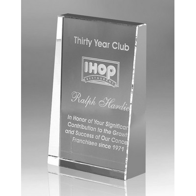 Wedge Optic Crystal Award (5"x 7")