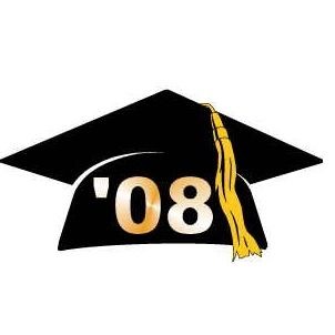 Graduation Cap Executive Magnet w/ Full Magnetic Back (12 Square Inch)