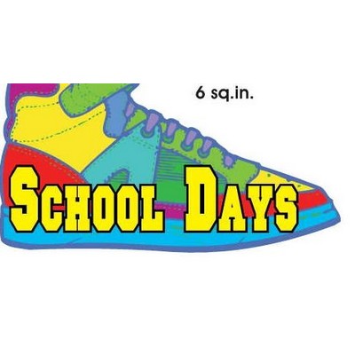 School Days Shoe Executive Magnet w/ Full Magnetic Back (6")