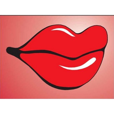 Lips Metal Photo Magnet (2 1/2"x3 1/2")