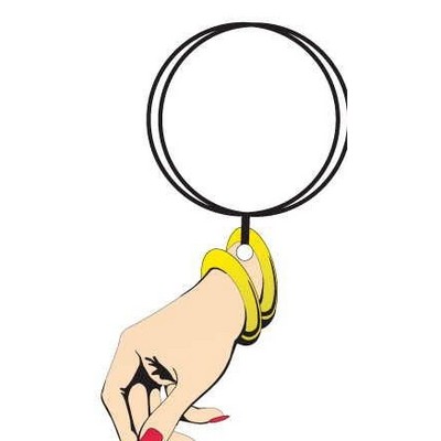 Manicured Hand Keychain w/Mirrored Back (12 Square Inch)